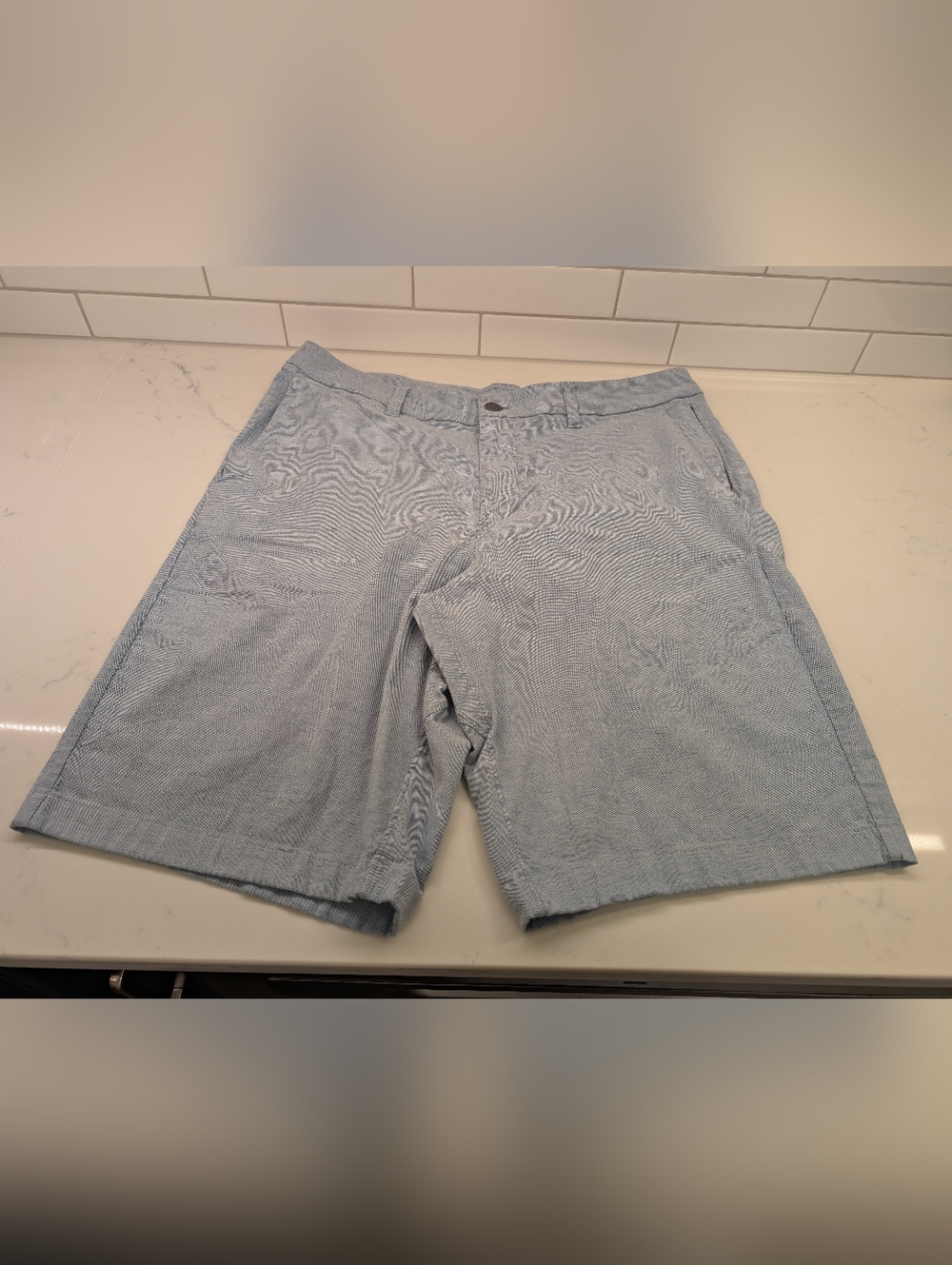 Lululemon Commission Classic Light Blue Shorts, Men's 34